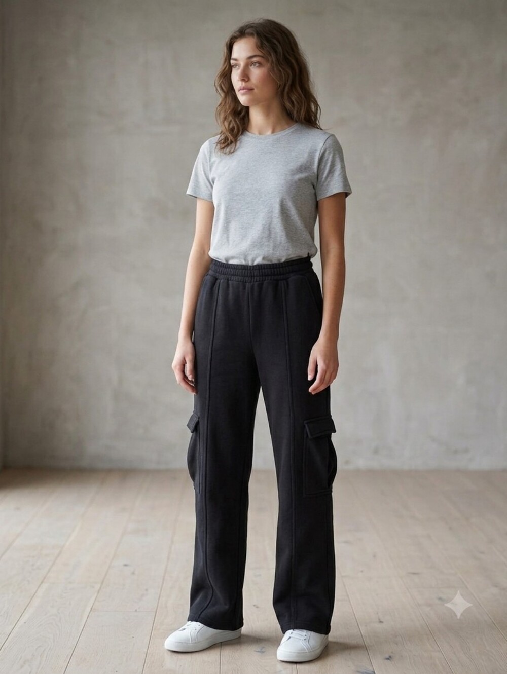 Black Cargo Sweatpants